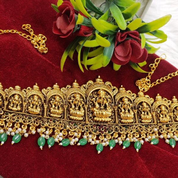 🌸🌸Beautiful..antic matt.. Lakshmi devi adults vaddanam..
