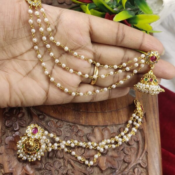 high quality..matt finished czs jhumka with chempaswaralu